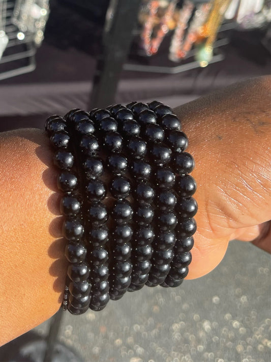 Shiny Black onyx bracelet